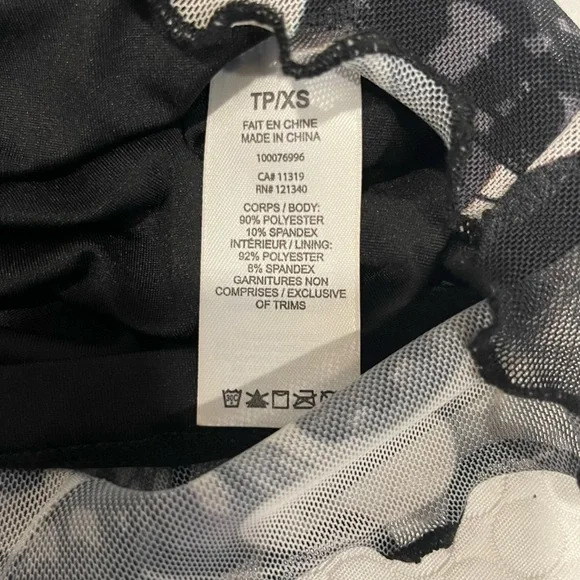 GARAGE. Sz XS. Gray/Black Spaghetti Strap form fitting dress. - Picture 13 of 13